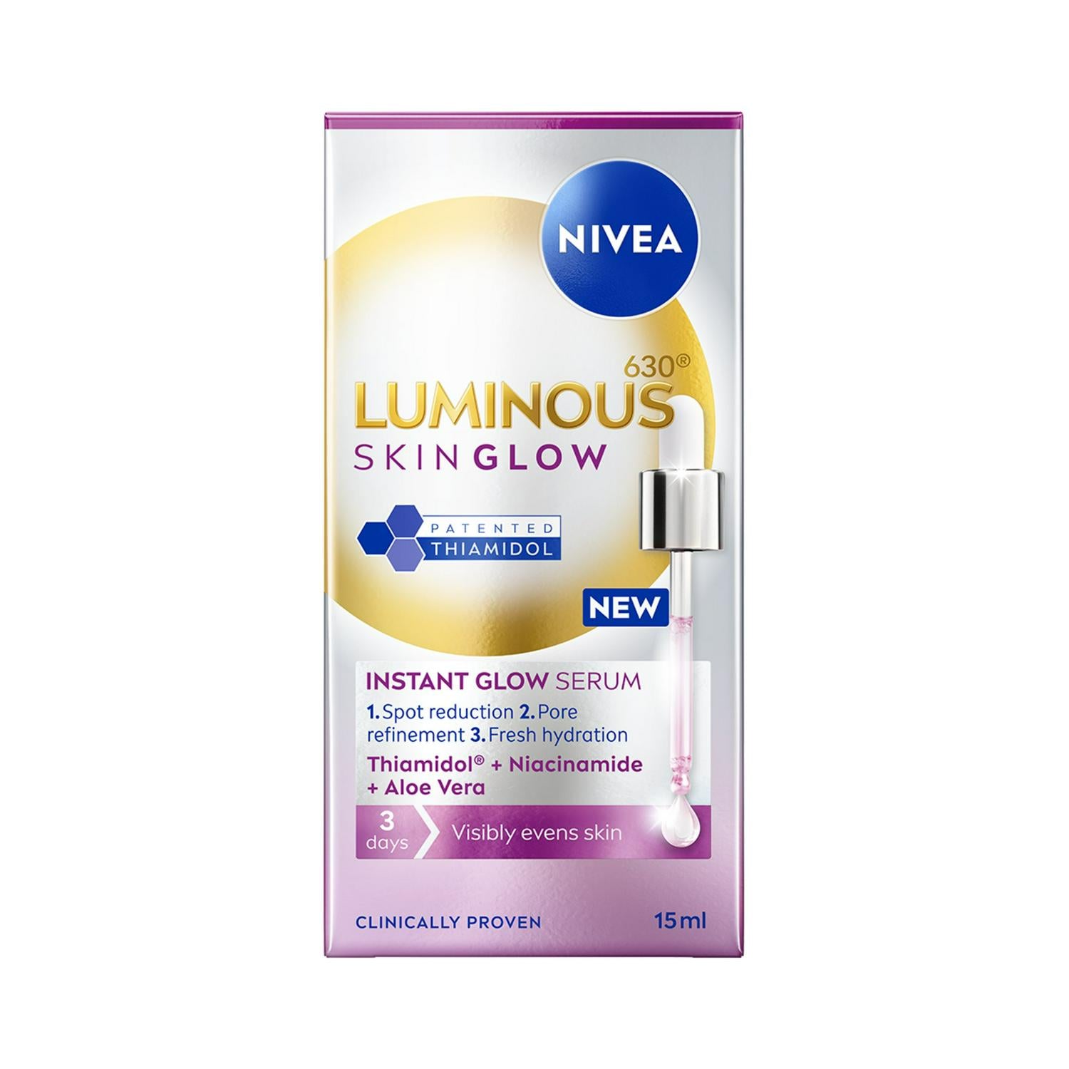 Nivea Luminous630 Skin Glow Instant Glow Serum 15ml