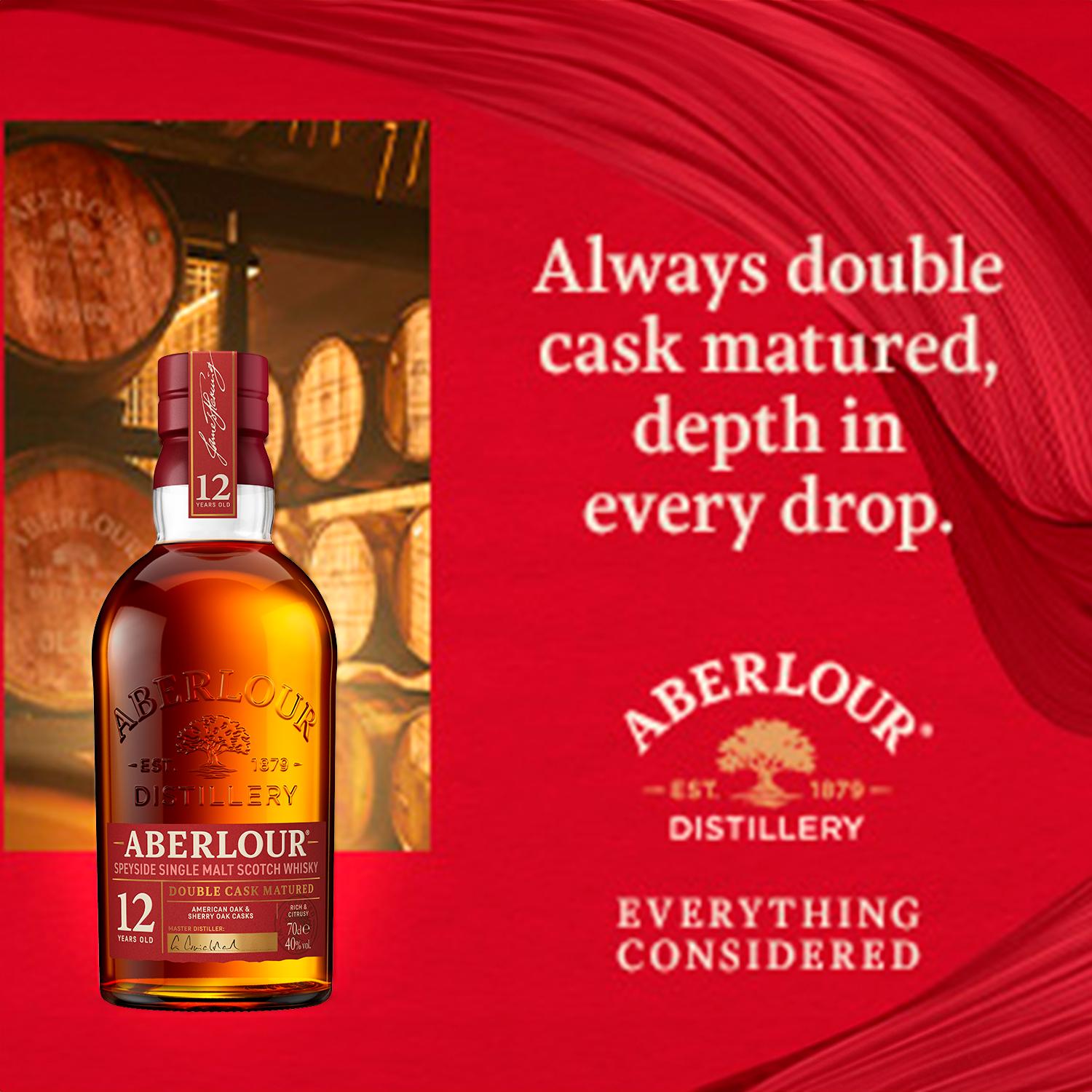 Aberlour 12 Year Old Scotch whisky 70cl, imported from the UK