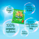 Organix carrot and herb baby puffs multipack 4x15g (British brand)