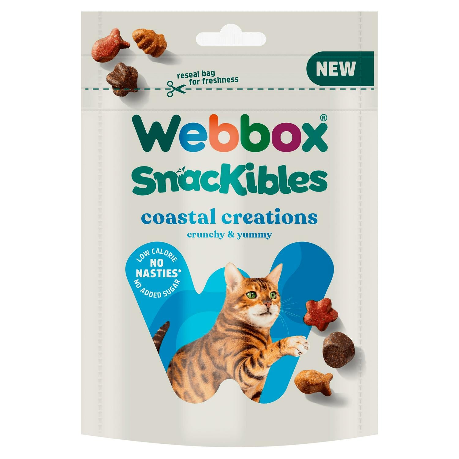 Webbox Coastal Creations cat treats 85g - British product