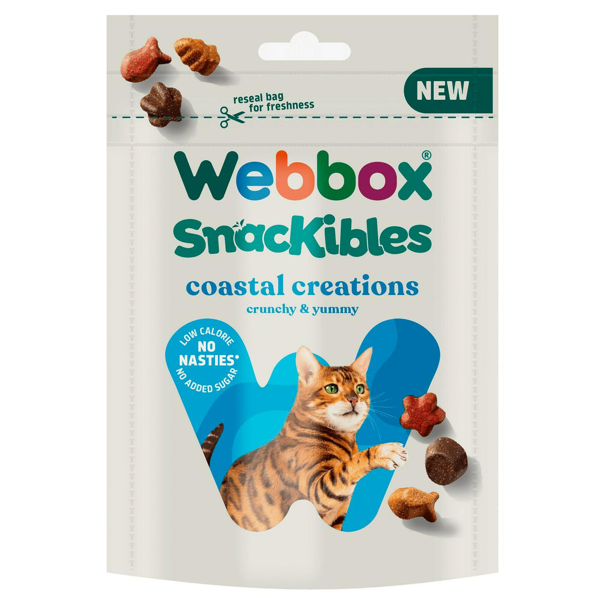Webbox Coastal Creations cat treats 85g - British product