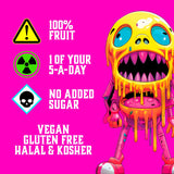 Zombie Fruit Leatherz Bars Variety Pack 4 x 25g (British brand)