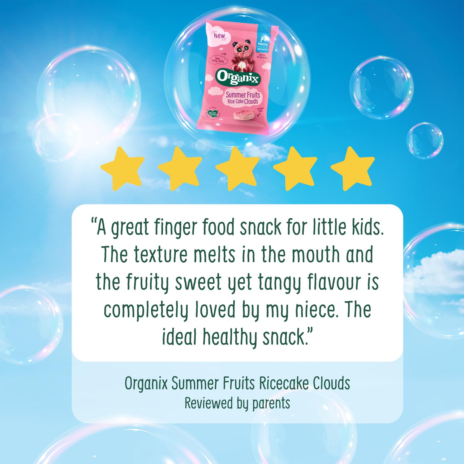 Organix apple rice cake clouds baby snack 40g (British brand)