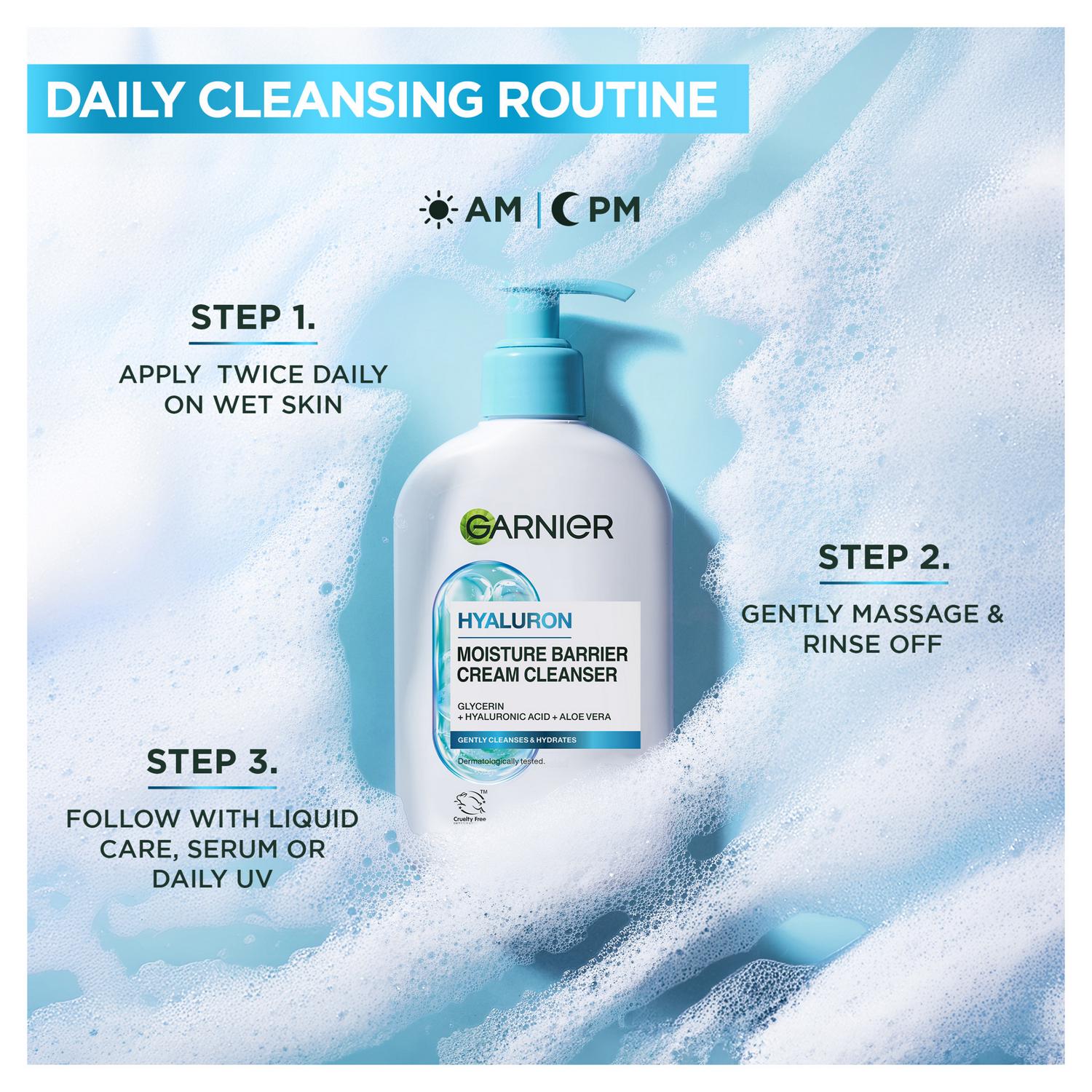 Garnier Skin Active Hyaluronic Aloe Cream Cleanser 250ml, UK version