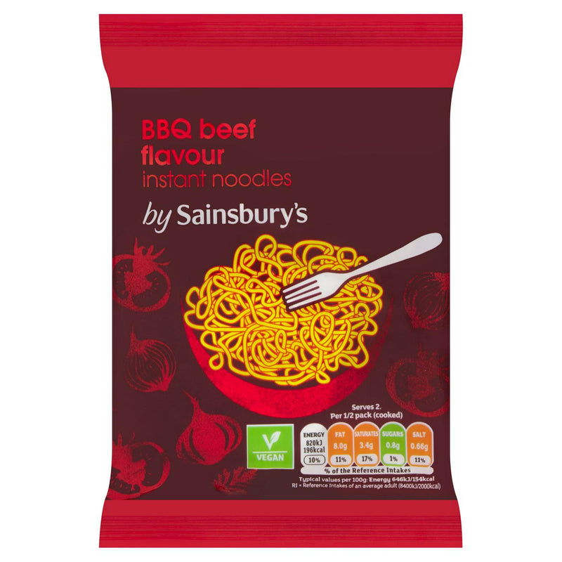 Sainsbury's BBQ Beef Instant Noodles 90g (British brand)