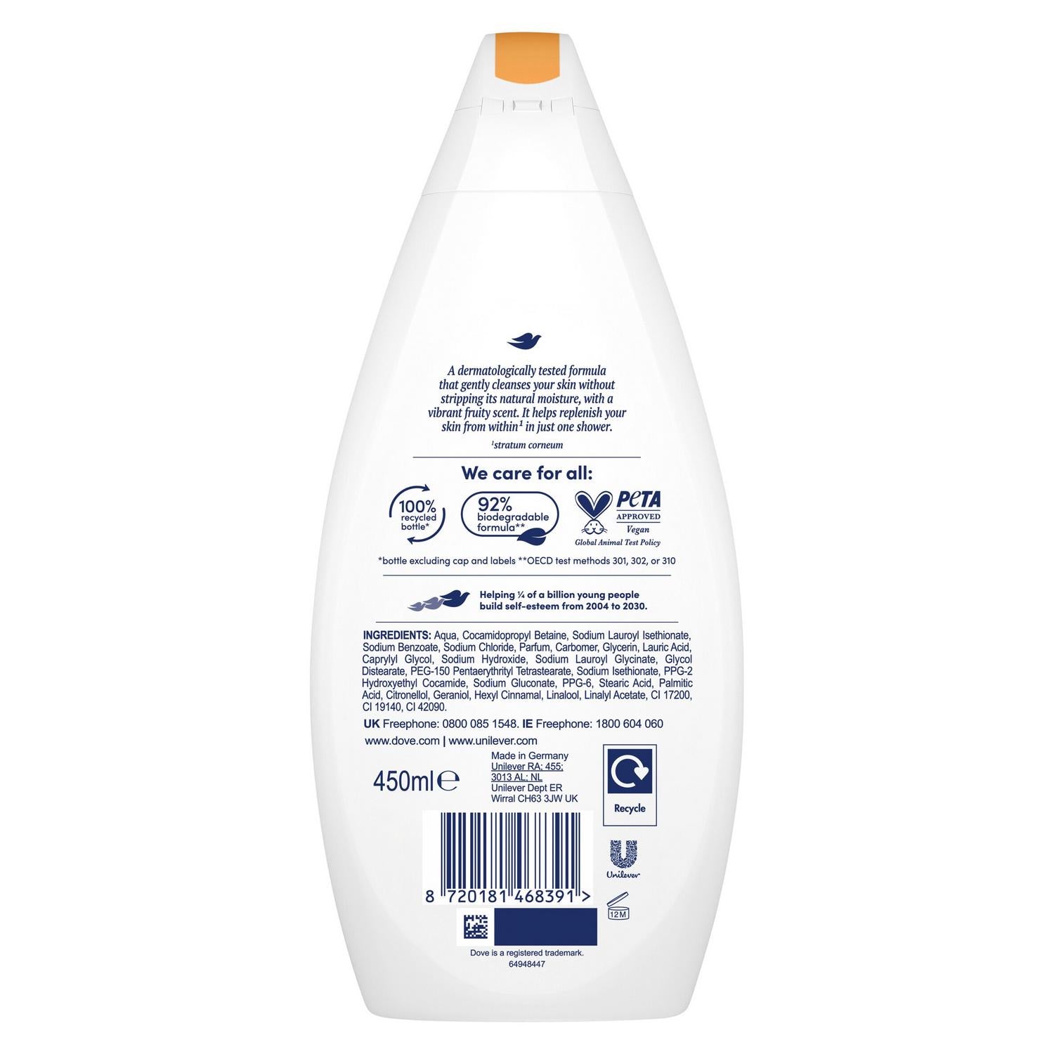 Fruity Nourish Body Wash Shower Gel 450ml