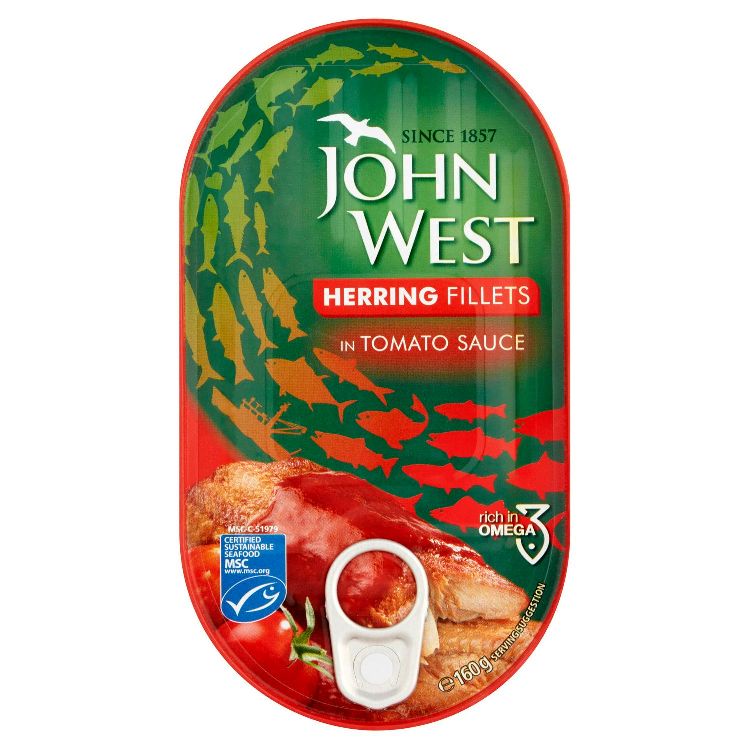 Herring Fillets in Tomato Sauce 160g