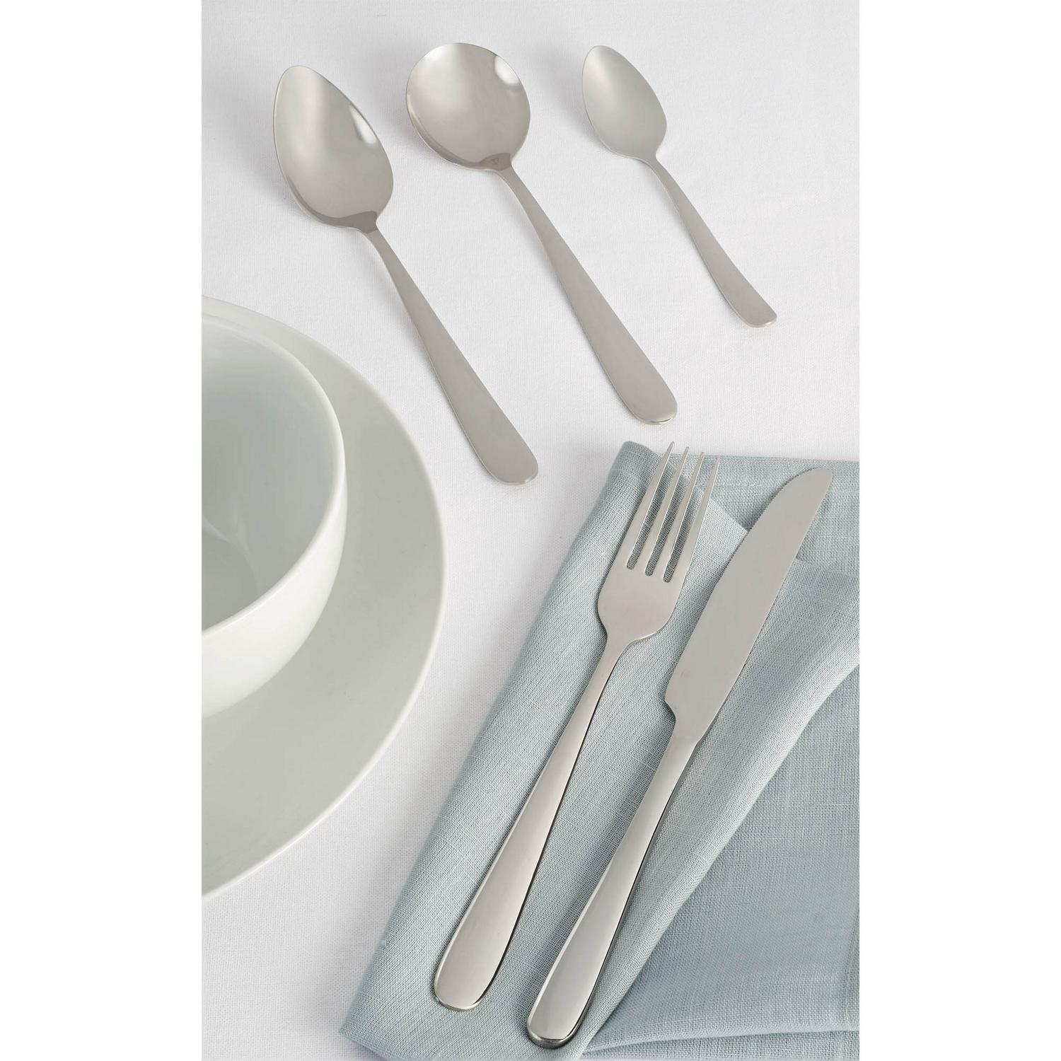 Habitat Curve Stainless Steel Cutlery Set 30 piece, UK version
