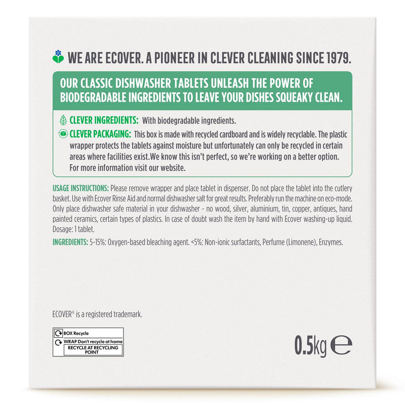 Ecover lemon lime dishwasher tablets 25 pack - British product