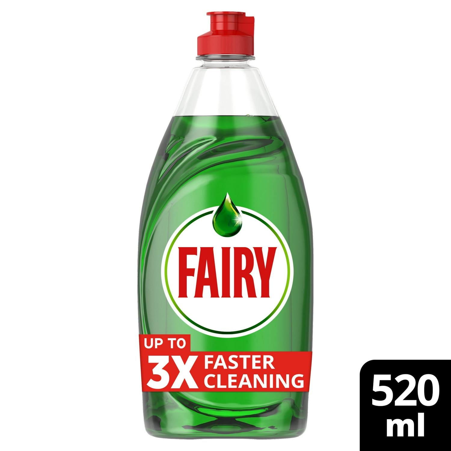 Fairy Platinum Quickwash washing up liquid 520ml - British product
