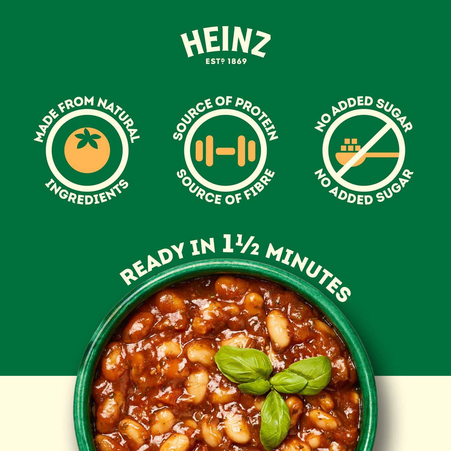 Heinz Tomato Cannellini Beans Italian Style 250g, UK version