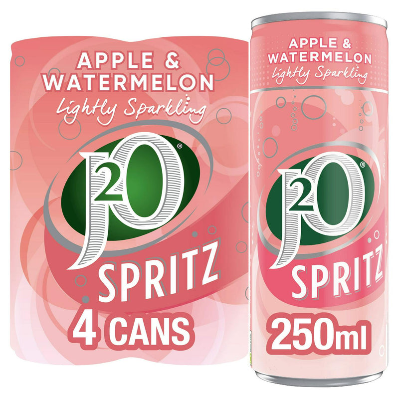 Sparkling Apple and Watermelon Soft Drink Cans 4x250ml
