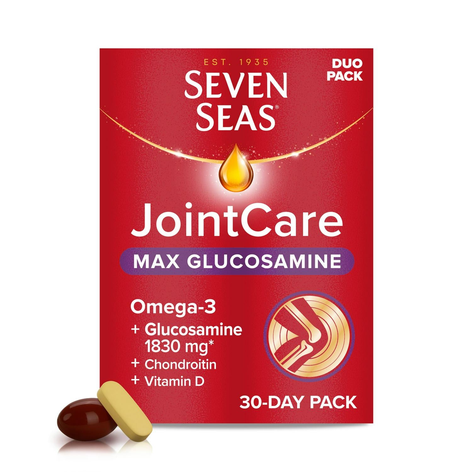 Seven Seas Joint Care Max Glucosamine Duo Pack 30 Day (British brand)