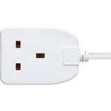 Masterplug Basic Single Socket Extension Lead 5m Cable, imported from the UK