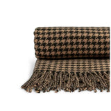 Habitat Houndstooth Throw Brown Black 150x125cm, UK version