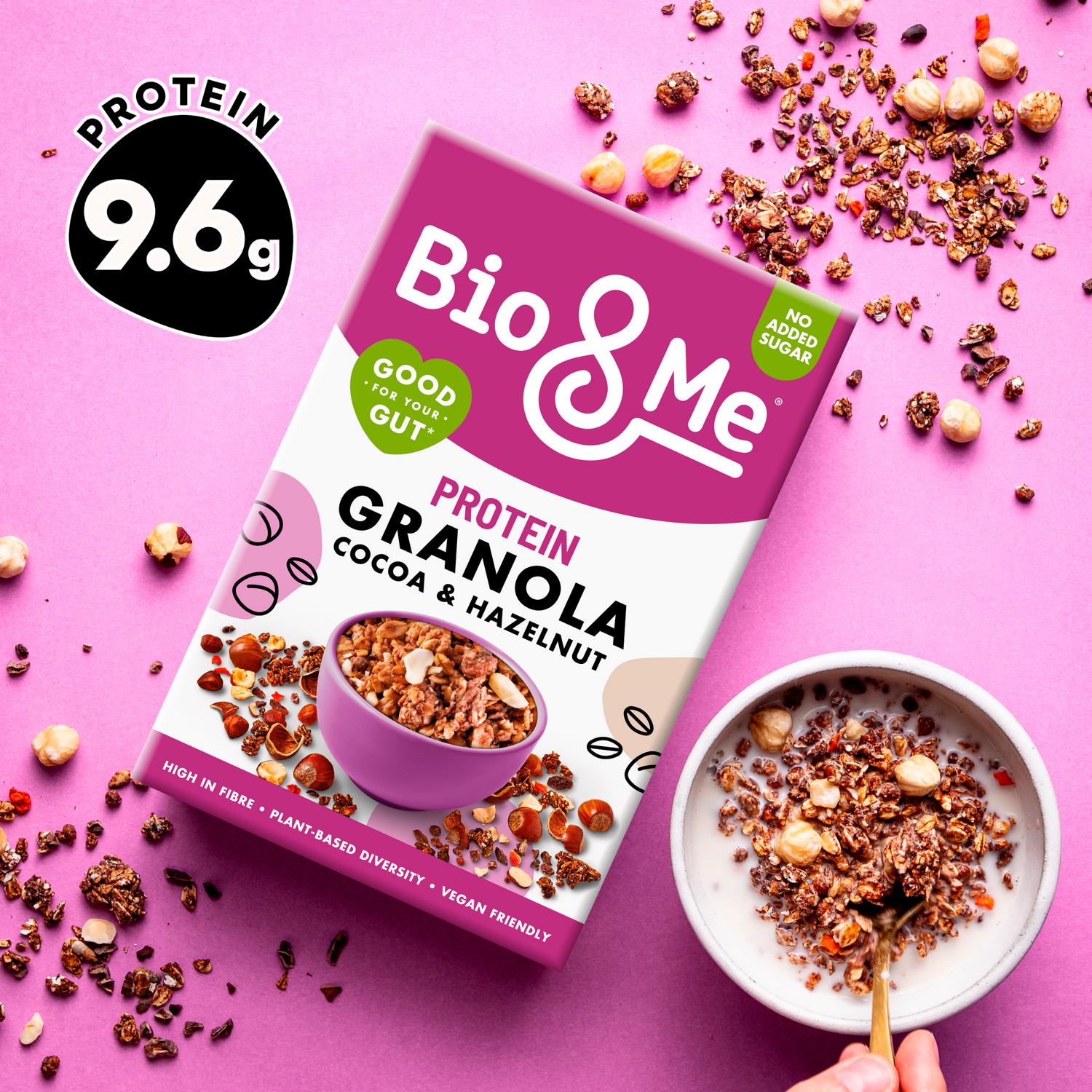 Bio Me cocoa hazelnut granola 360g - British product