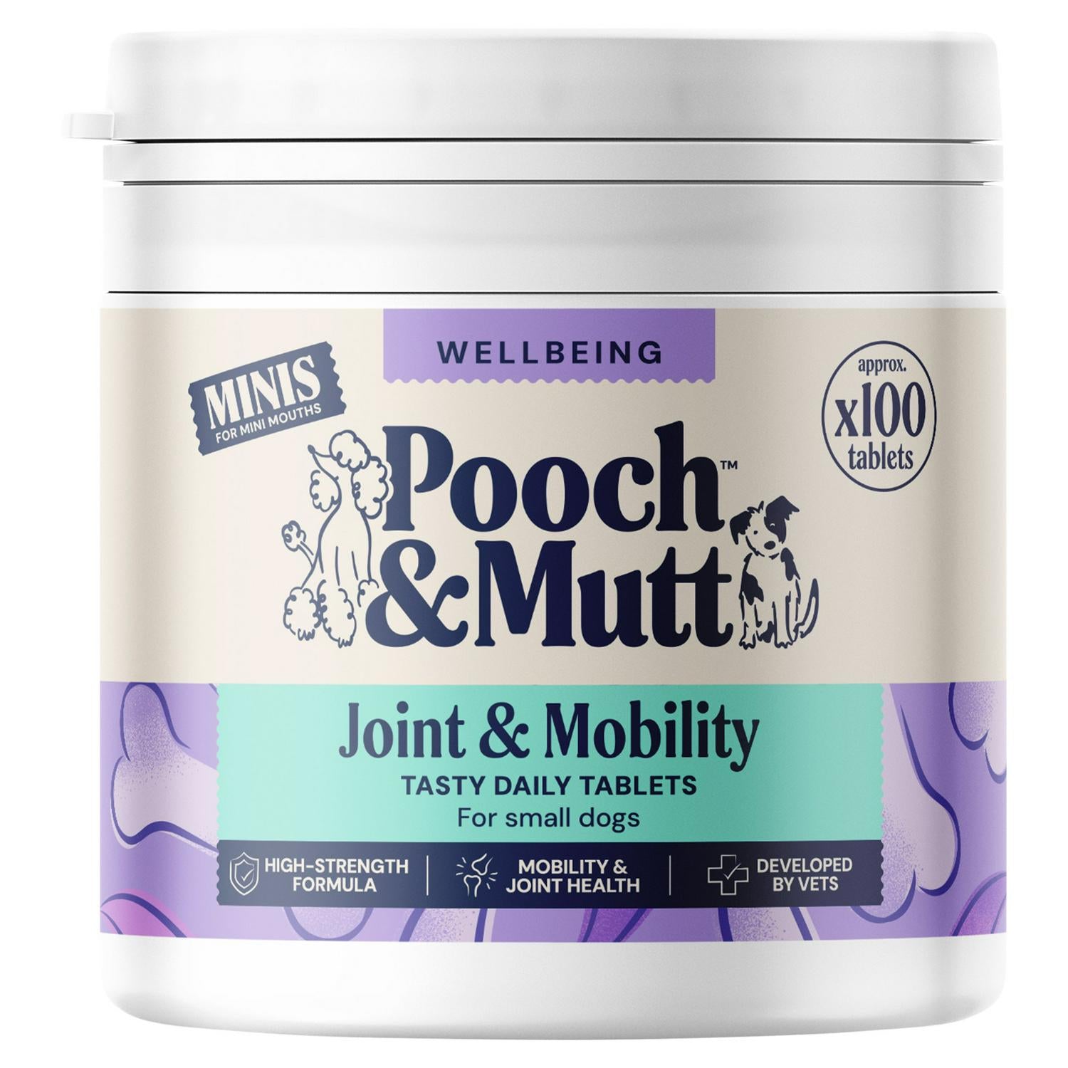 Pooch & Mutt small joint supplements 100g, imported from the UK
