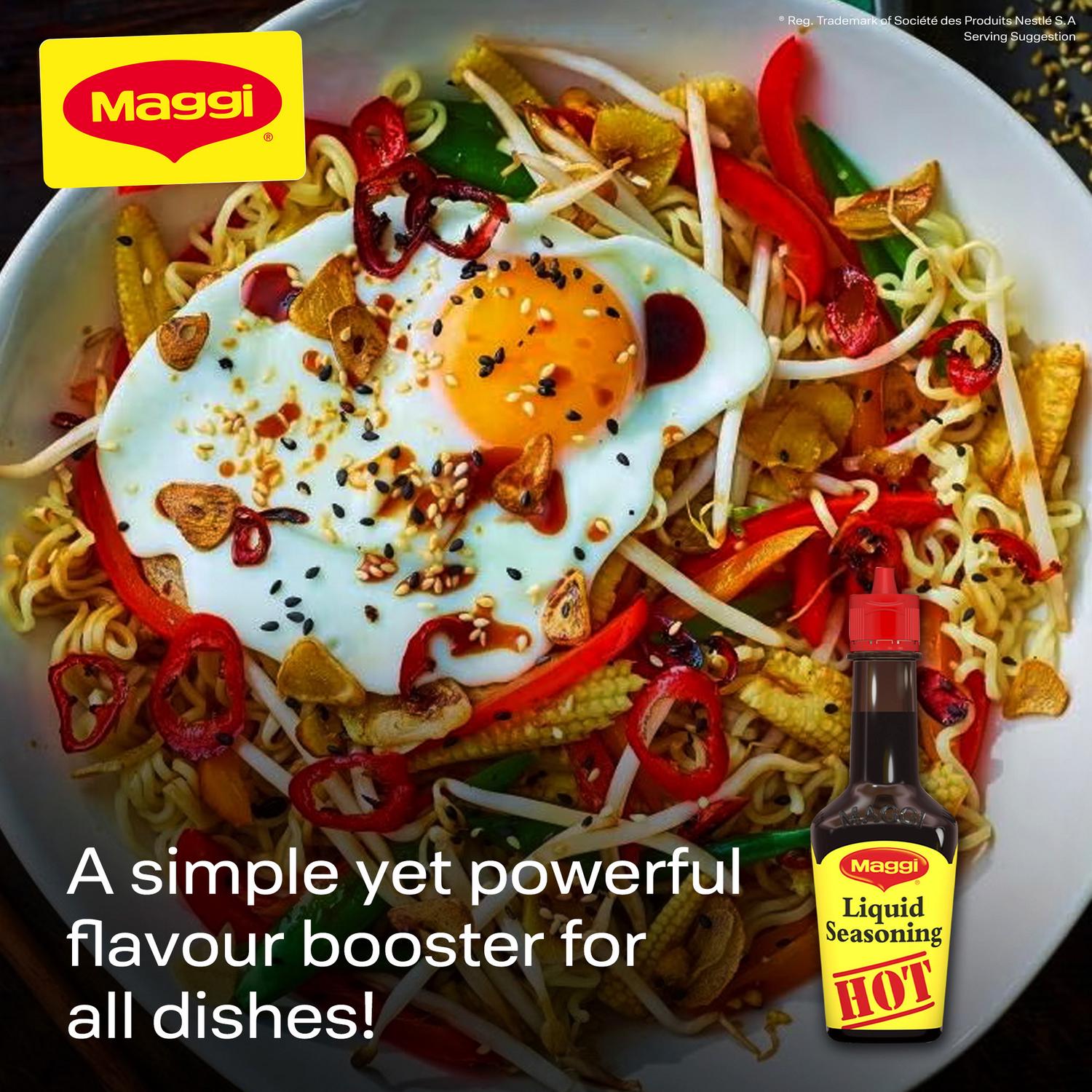 Maggi Hot Liquid Seasoning 100ml, imported from the UK