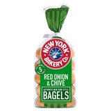 New York Bakery Co. Onion & Chive Bagels x5
