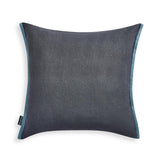 Habitat mono printed winter floral cushion navy 43cm, imported from the UK