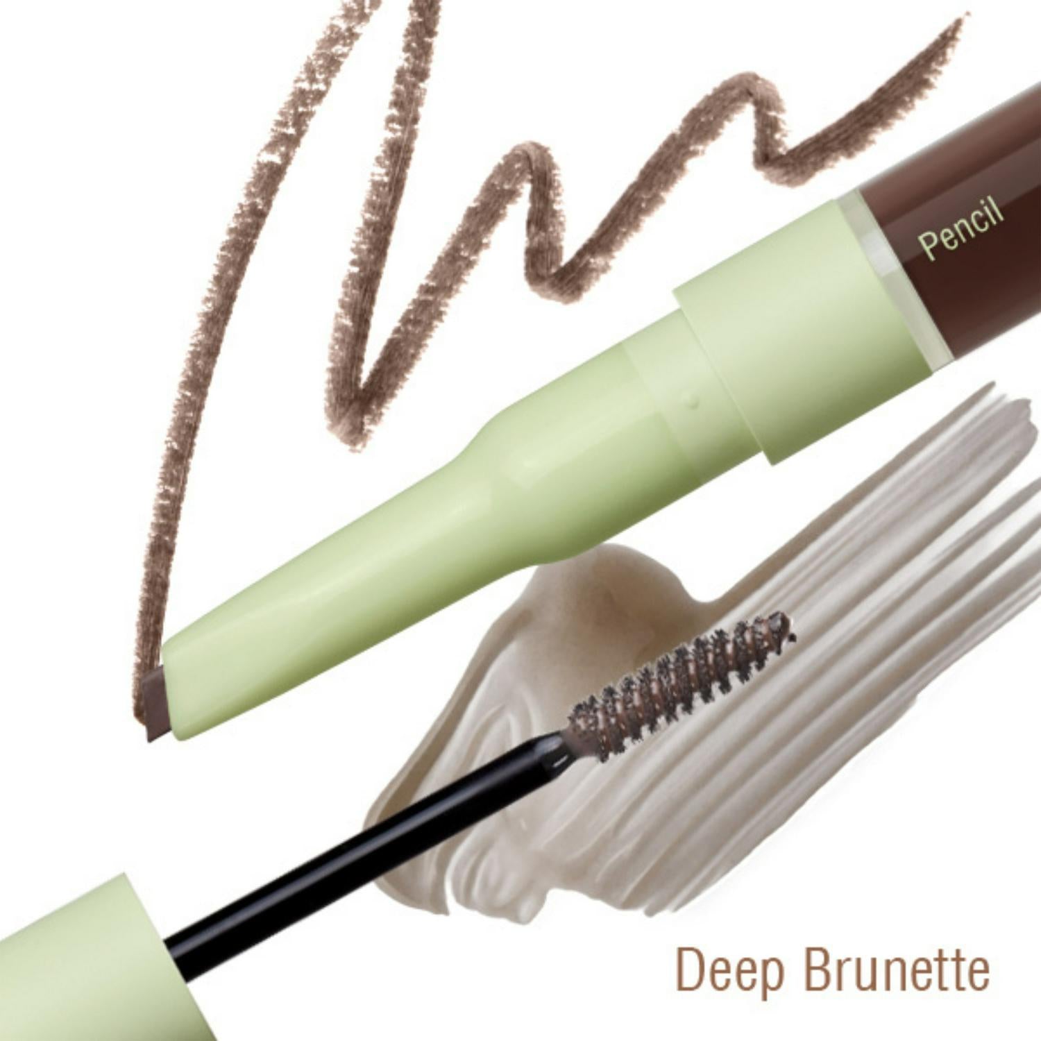 Pixi brow pencil and gel duo in deep brunette 3ml, imported from the UK