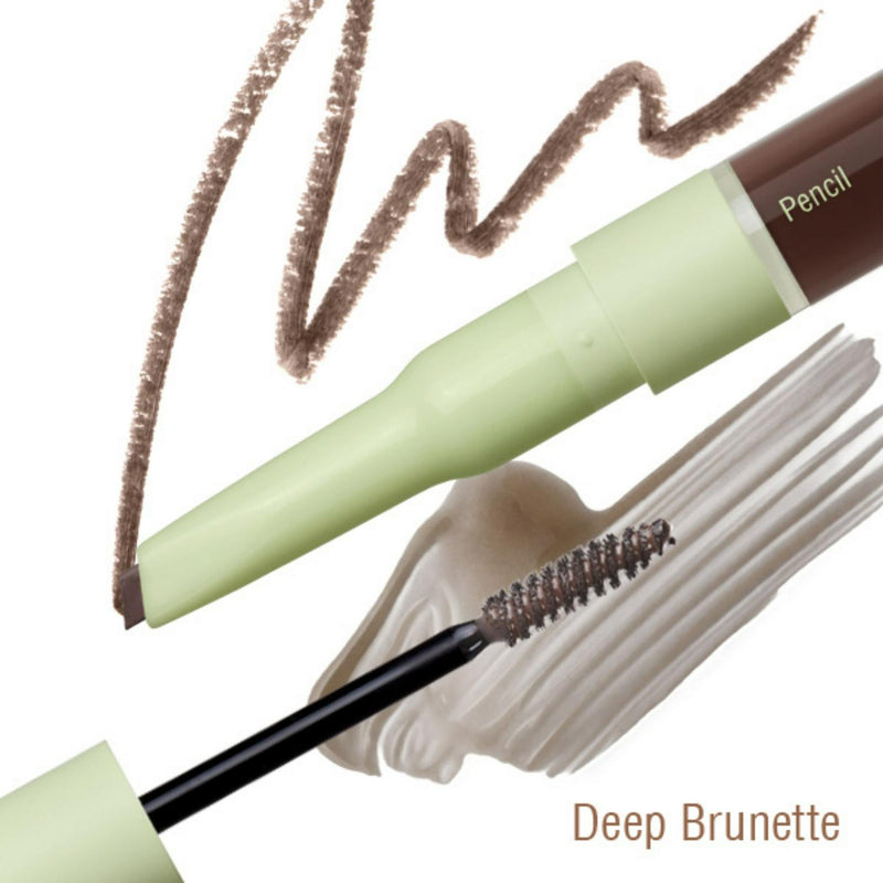 Pixi brow pencil and gel duo in deep brunette 3ml, imported from the UK