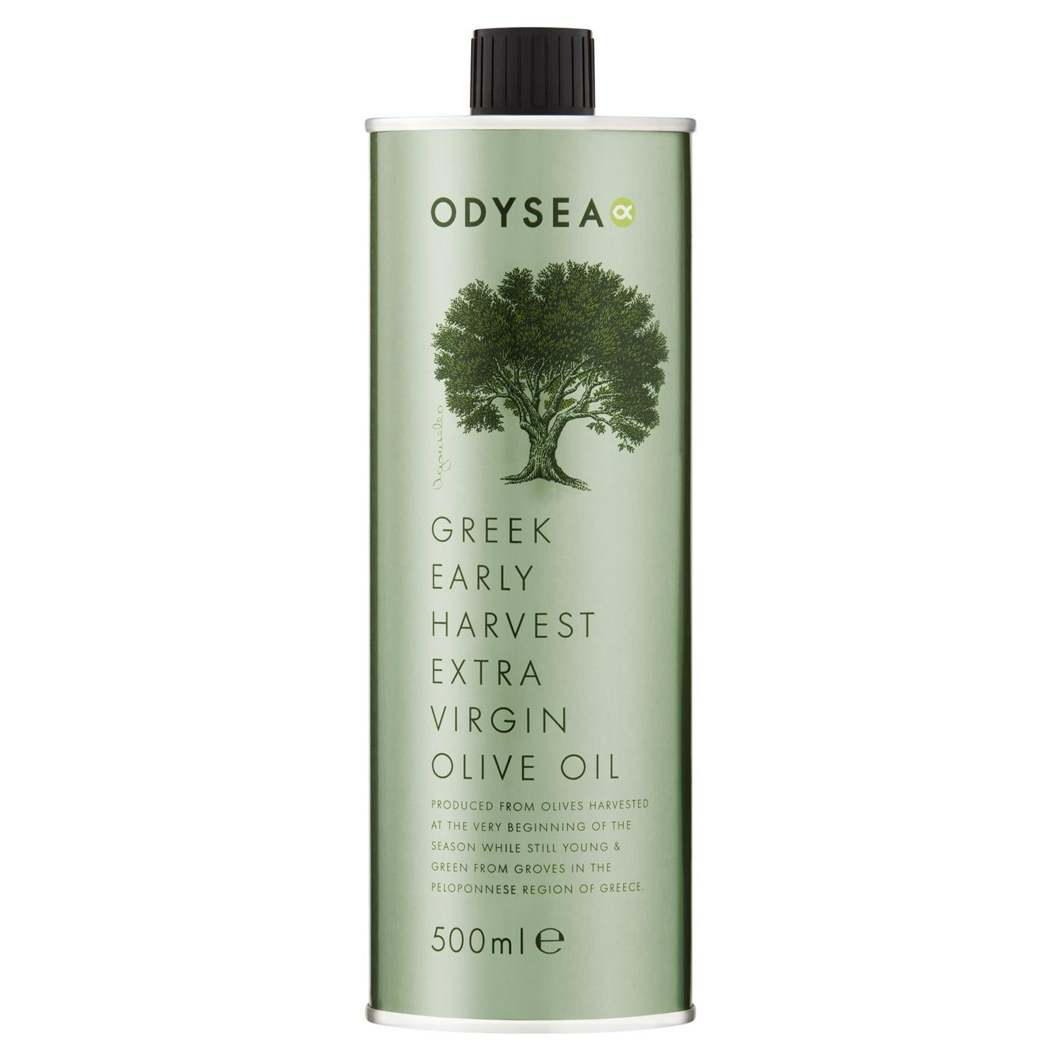 Odysea Extra Virgin Olive Oil Early Harvest 500ml, imported from the UK