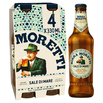 Sainsburys Unfiltered Premium Lager with Italian Sea Salt 4 x 330ml - اشترِ عبر الإنترنت من McGrocer