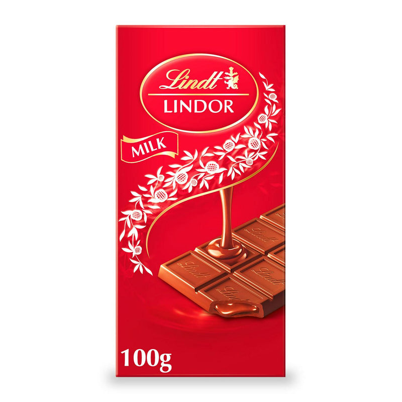 Lindt Lindor Smooth Milk Chocolate Bar 100g, UK version