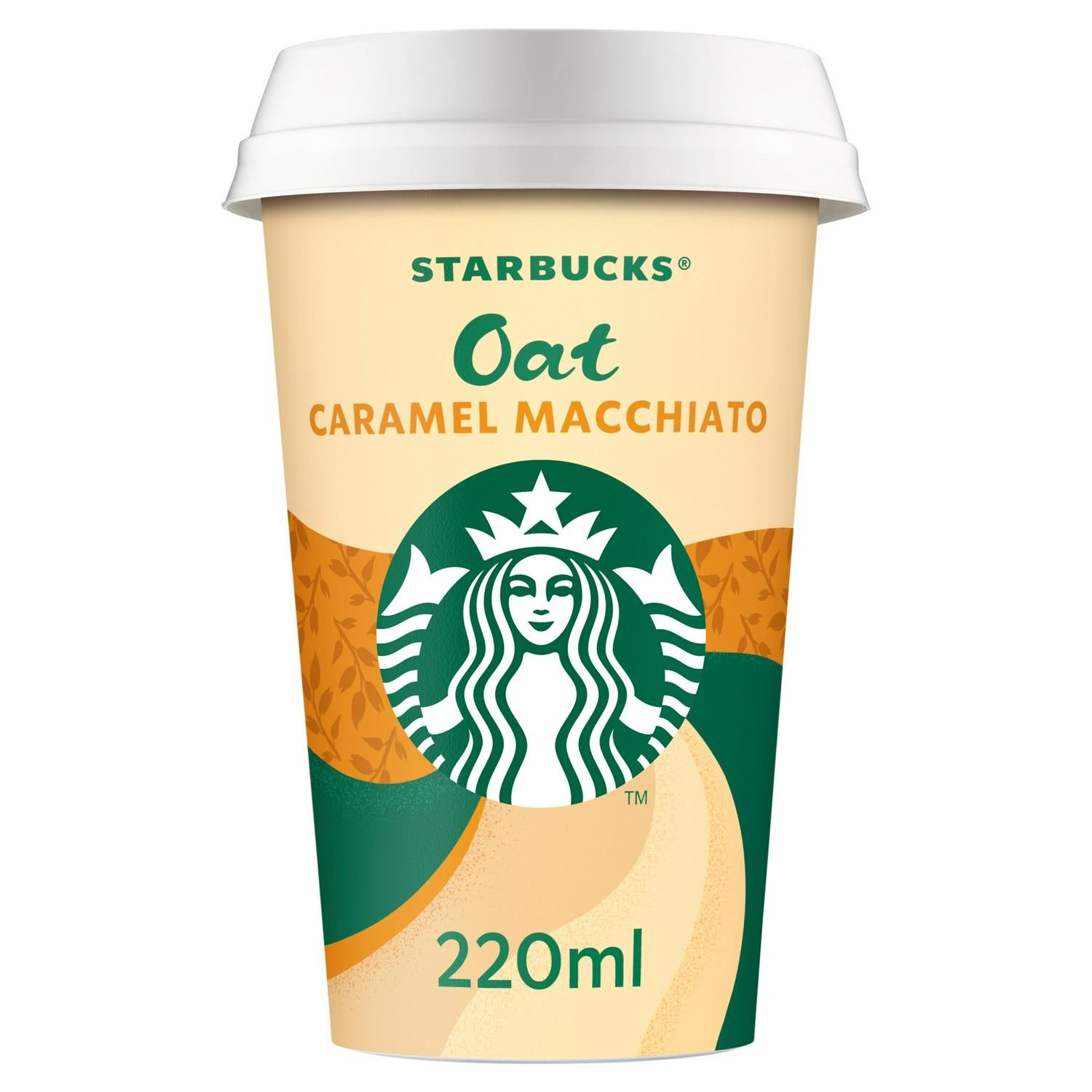 Starbucks oat caramel macchiato iced coffee 220ml, UK version