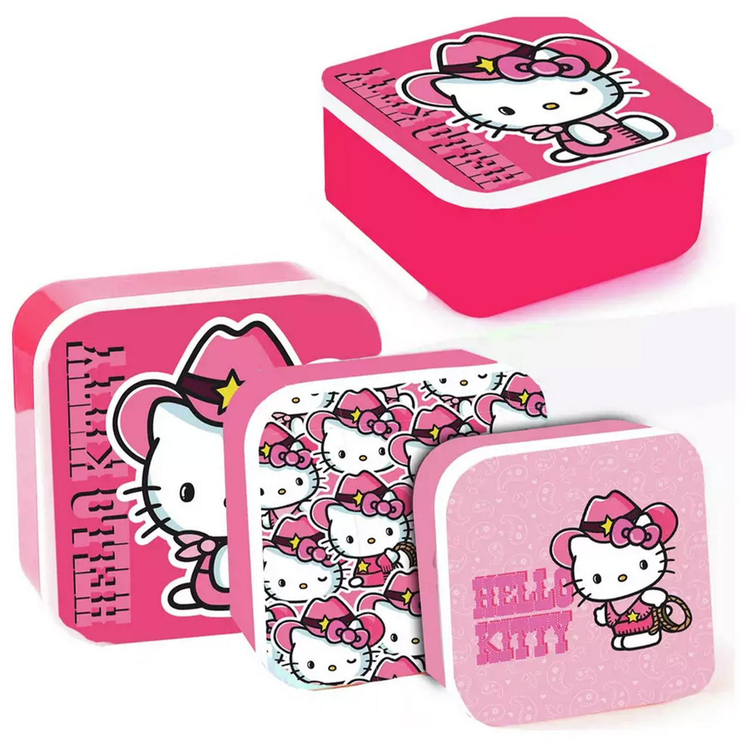 Hello Kitty Snack Pots 3 Piece H12cm, UK version
