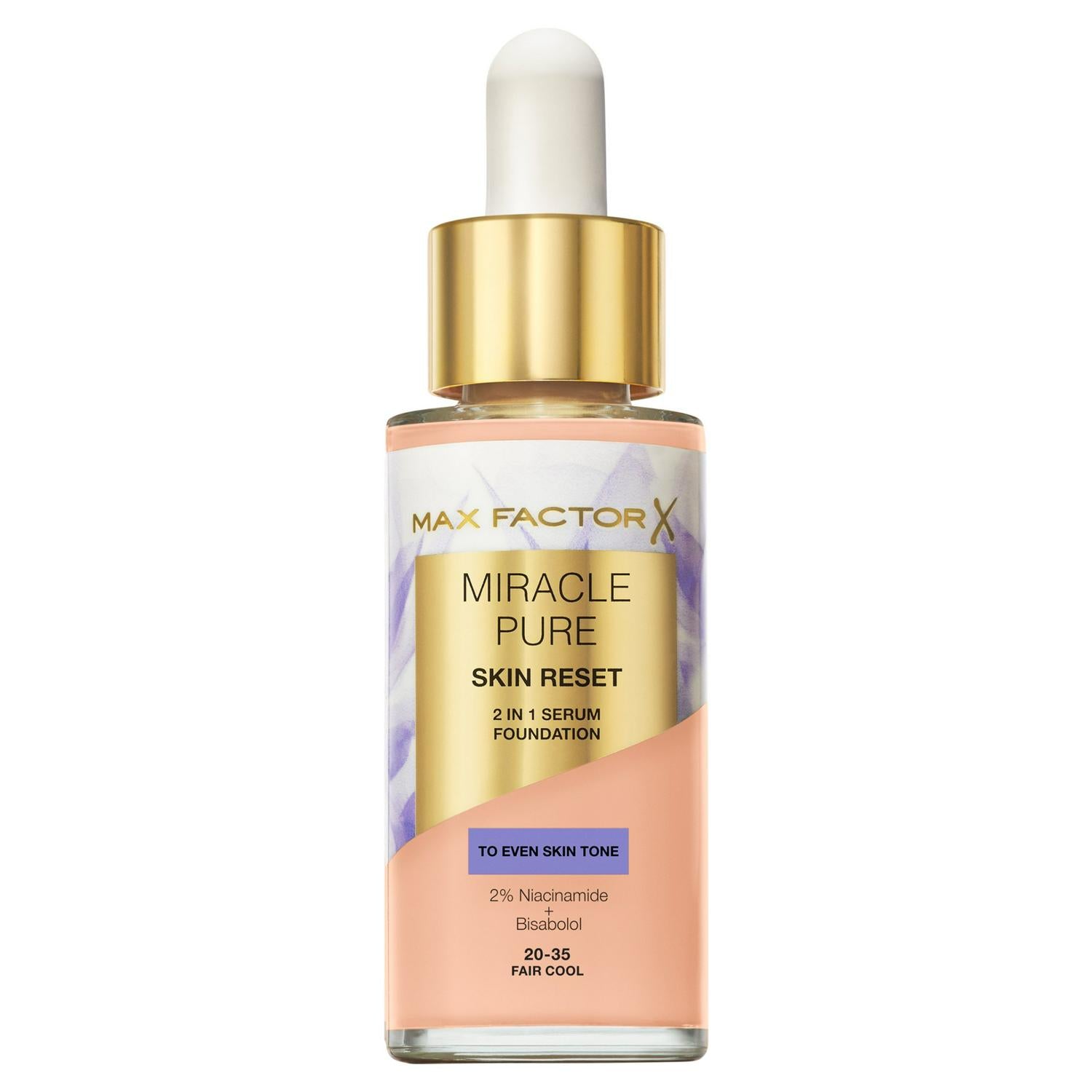 Max Factor Serum Foundation 20-35 Fair Cool 30ml, imported from the UK