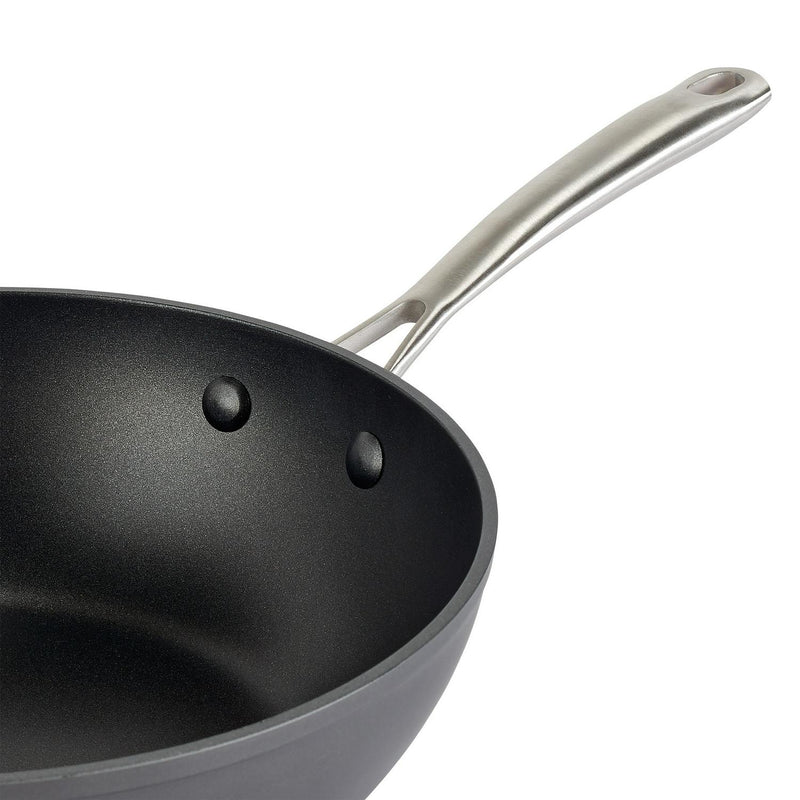 Habitat hard anodised aluminium wok 28cm, UK version