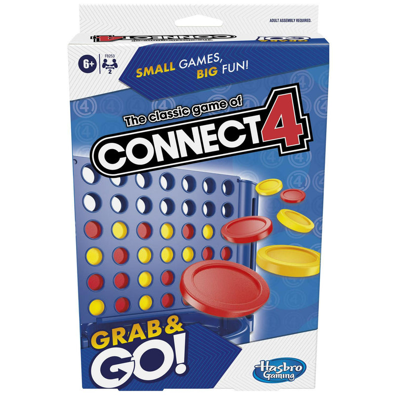 Hasbro Connect 4 Grab & Go game 25.4cm, UK version