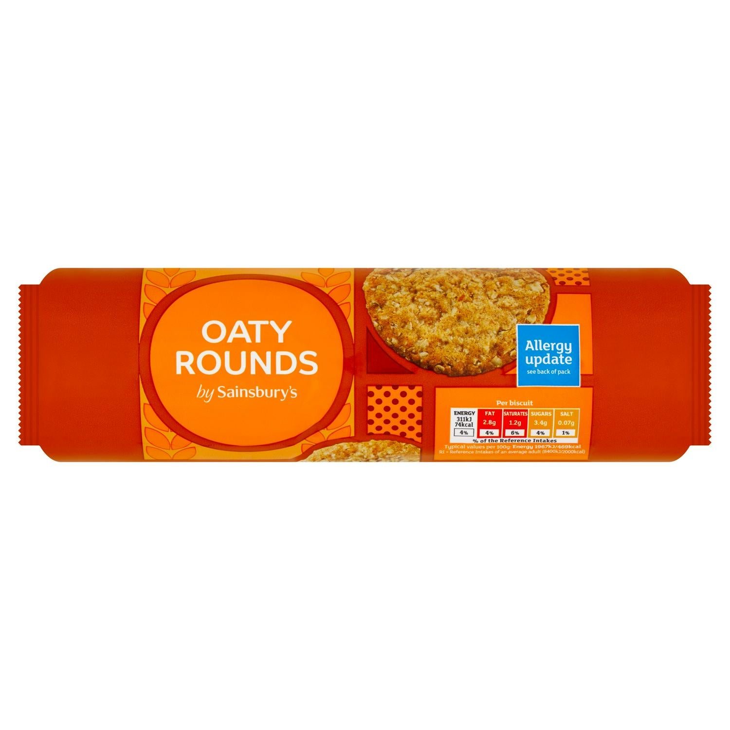 Sainsbury's Oaty Rounds biscuits 300g (British brand)