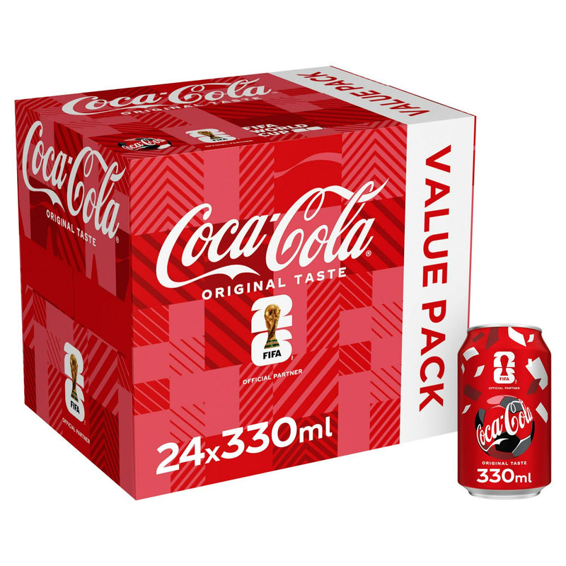 Coca-Cola Original Taste Cola 24 x 330ml - British product