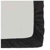 Fitted Bed Sheet in Black Made from 60% Cotton and 40% Polyester