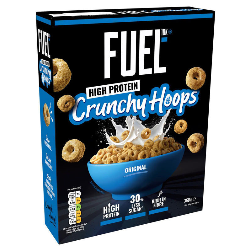 FUEL10K multigrain hoops breakfast cereal 350g - British product