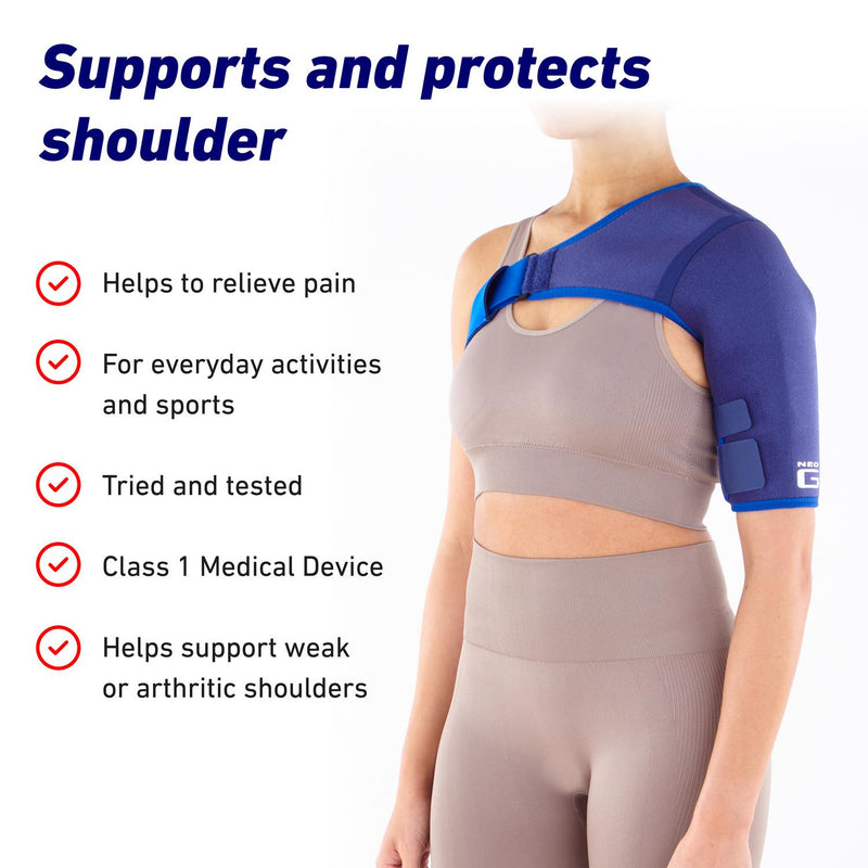 Neo G shoulder support universal size orthopaedic brace, imported from the UK