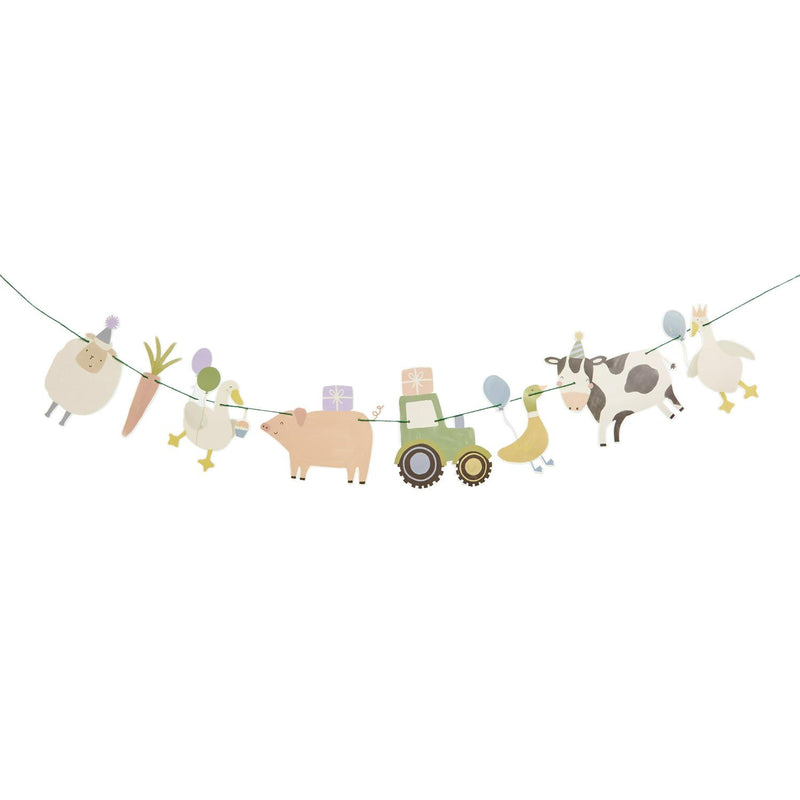 Sainsbury's Home farm animals bunting cotton string 2.5m (British brand)
