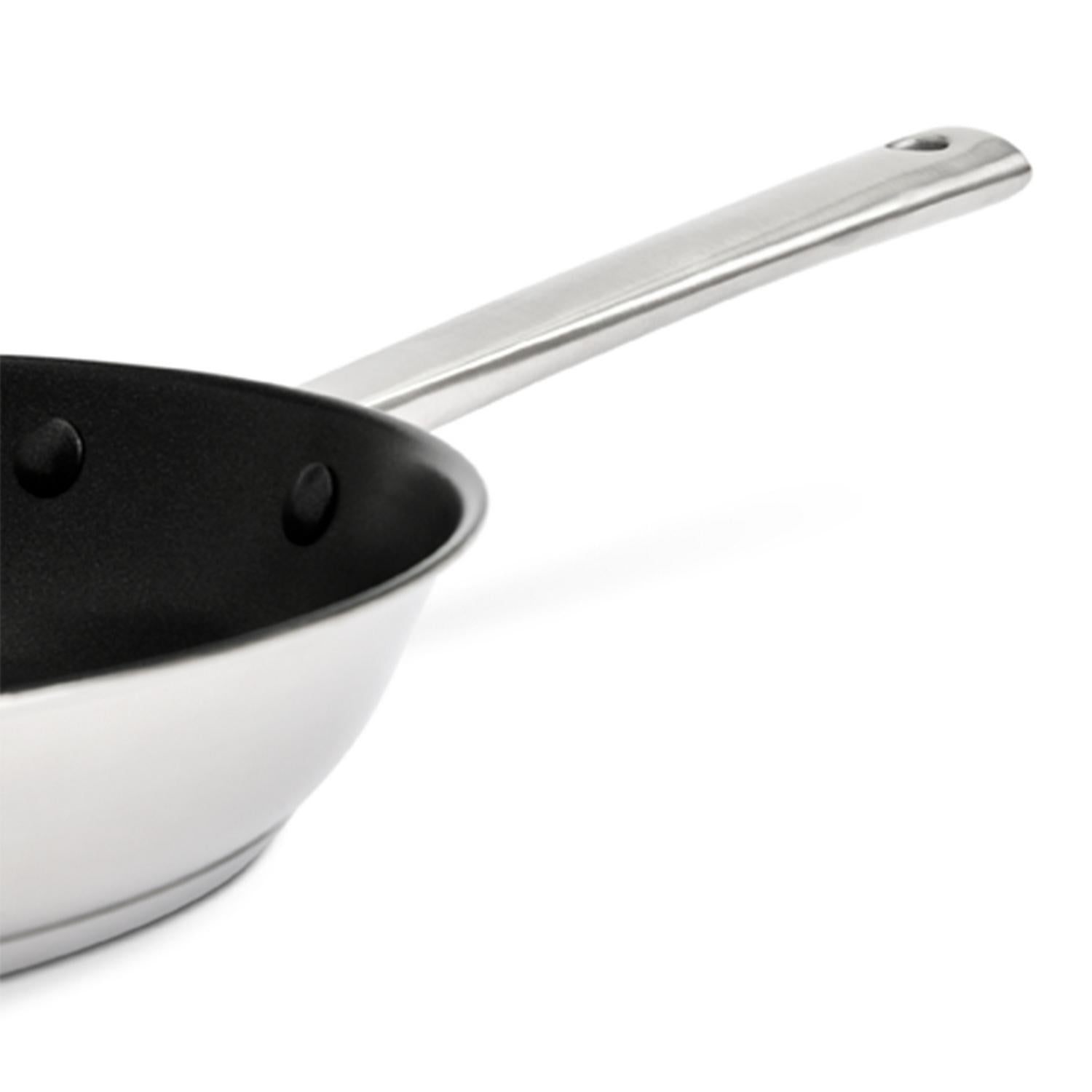 Habitat ellipse frying pan brushed stainless steel 24cm, UK version