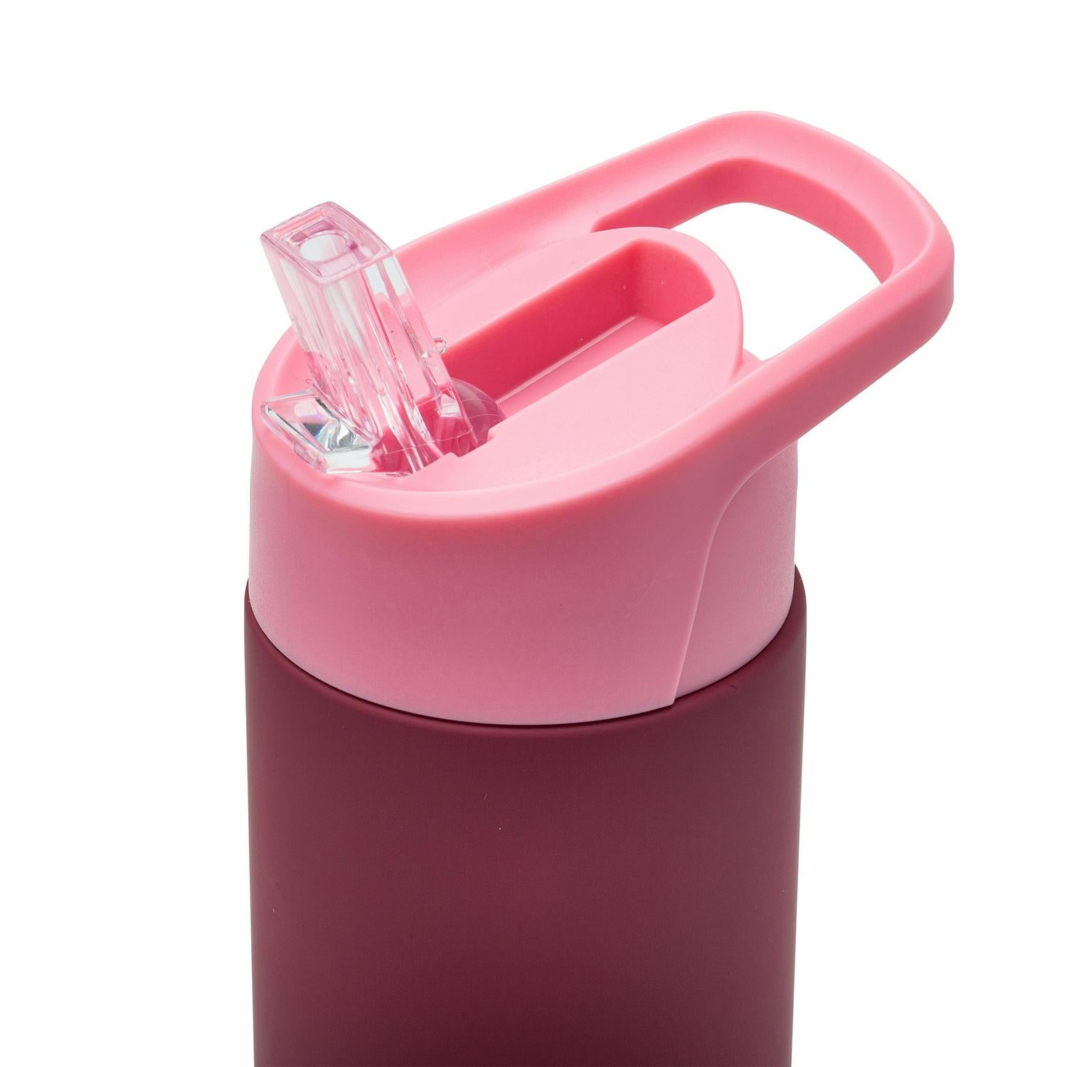 Smash kids water bottle pink burgundy (British brand)