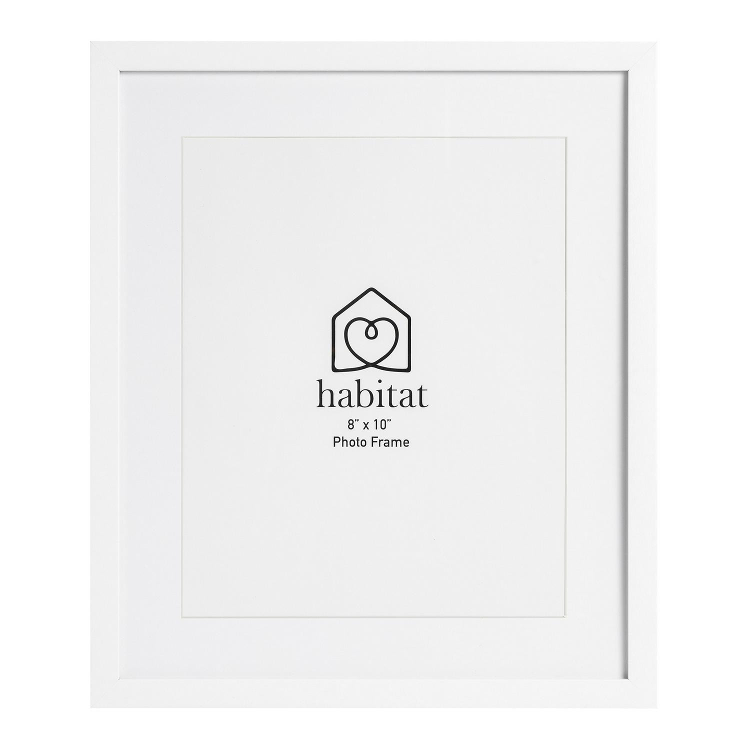 Habitat Single Mount White Photo Frame 8x10 inches, UK version