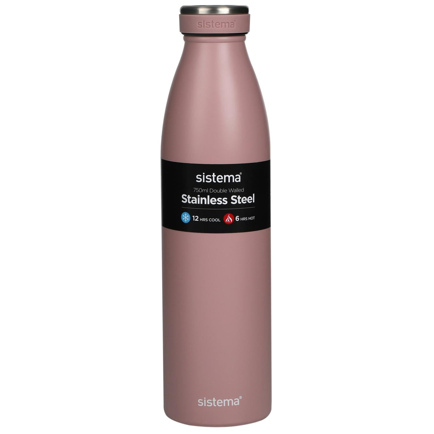 Sistema Hydrate stainless steel bottle multicolour 750ml (British brand)
