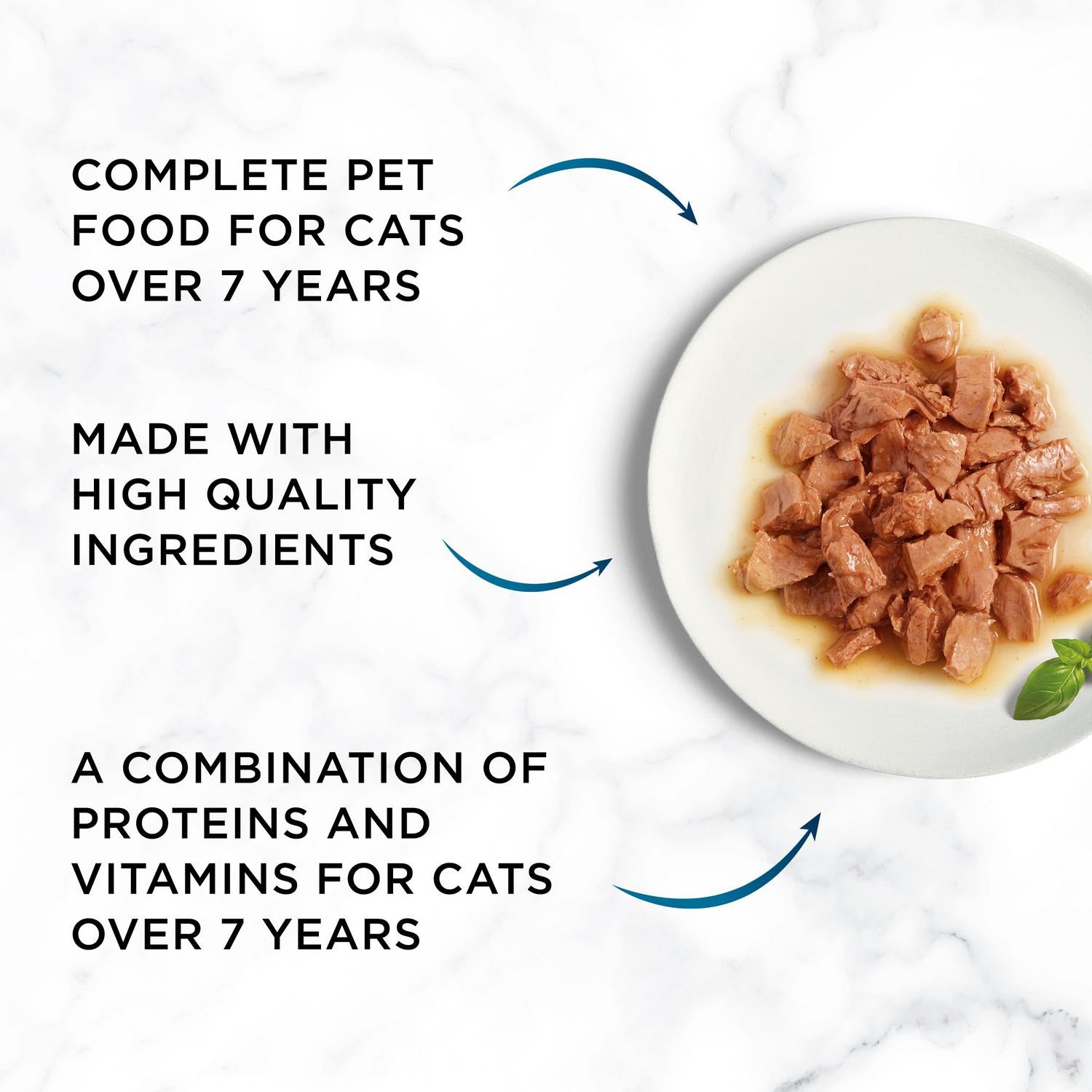 Gourmet Perle senior cat food pouches 40 x 85g - British product