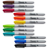 Sharpie permanent markers assorted colours pack of 12 (British brand)