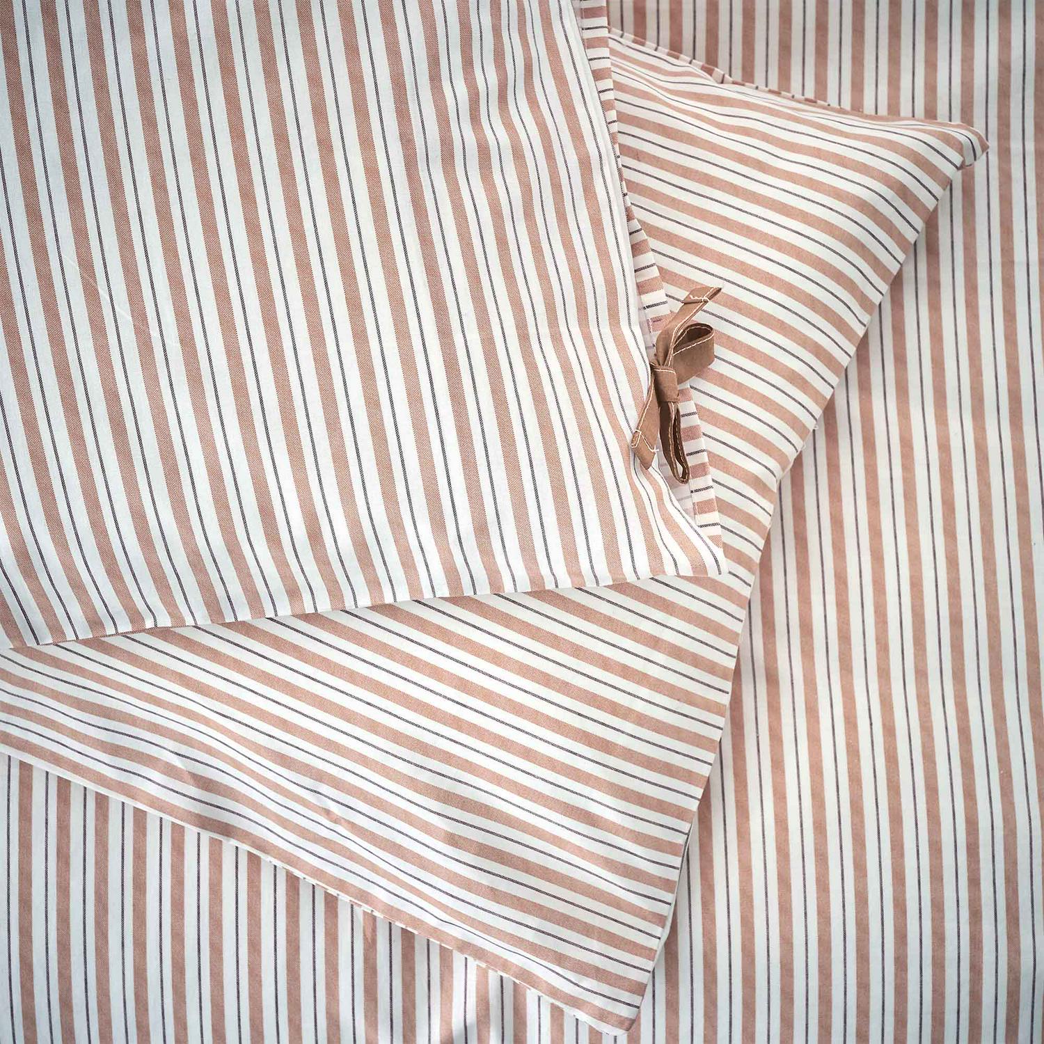 Habitat Rust Stripe Bedding Set Double Duvet Cover, UK version
