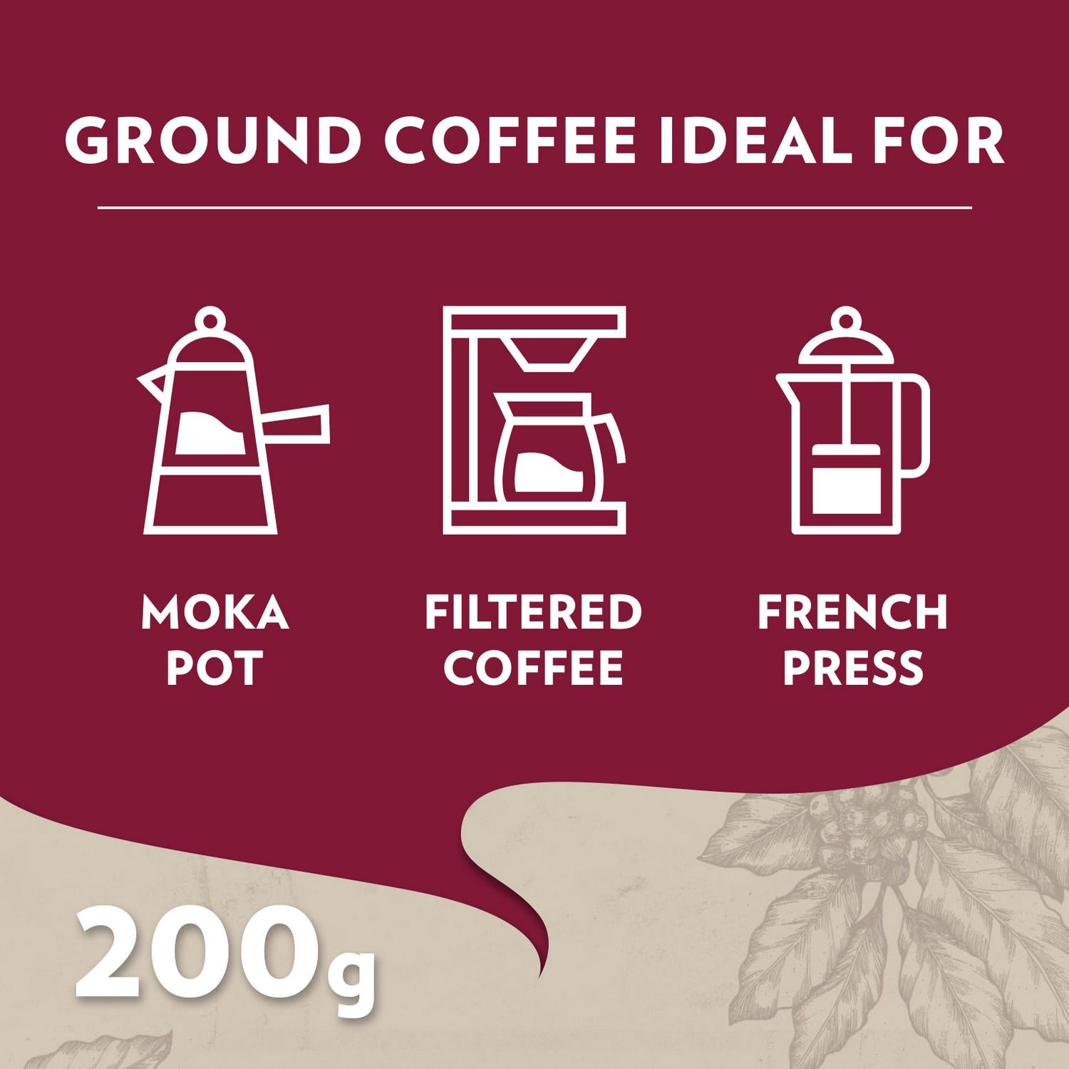 Lavazza Tales of Napoli Ground Coffee 200g from Italy