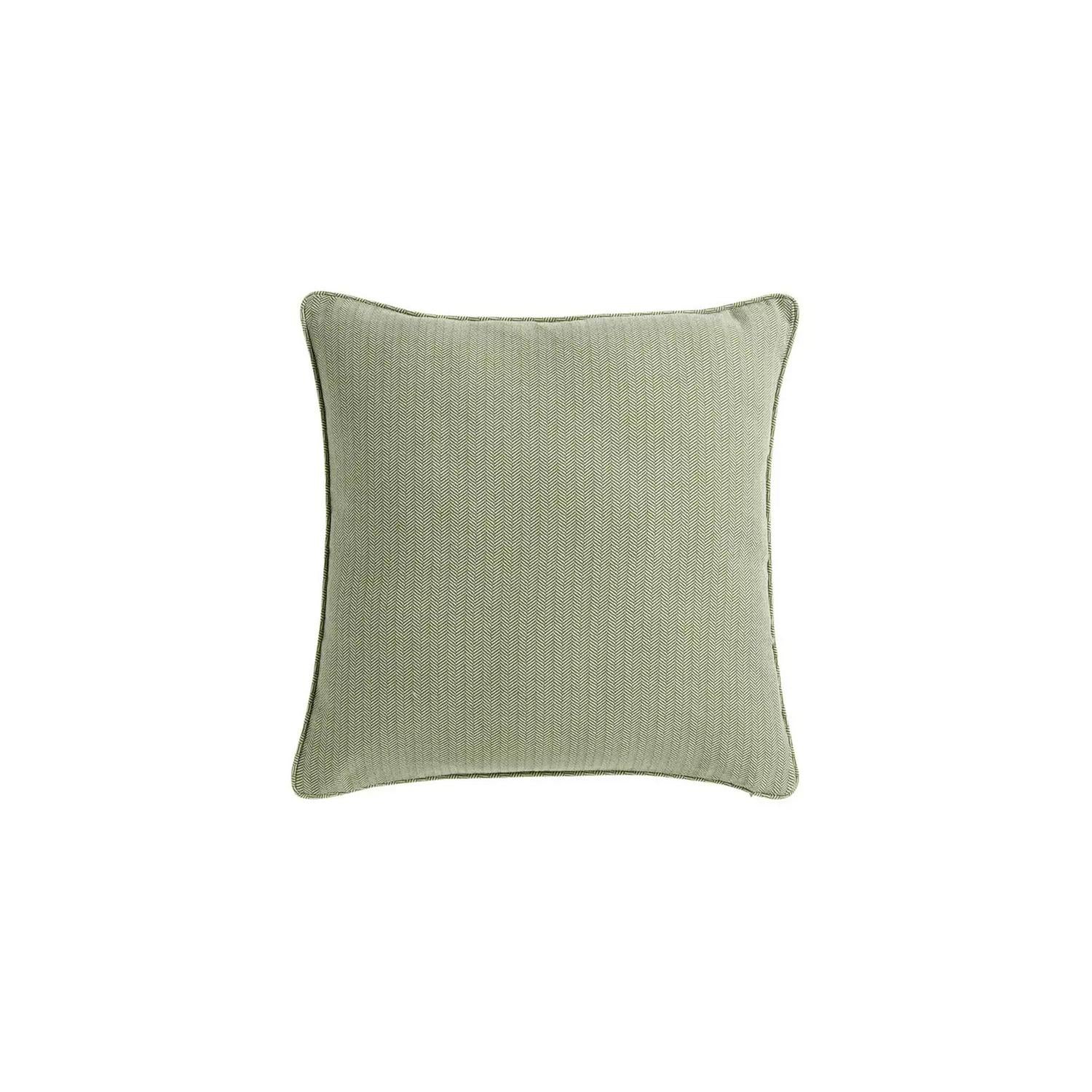 Habitat Herringbone Cushion Cover Moss Green 43x43cm , UK version
