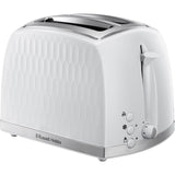 Russell Hobbs Honeycomb white 2 slice toaster, UK version